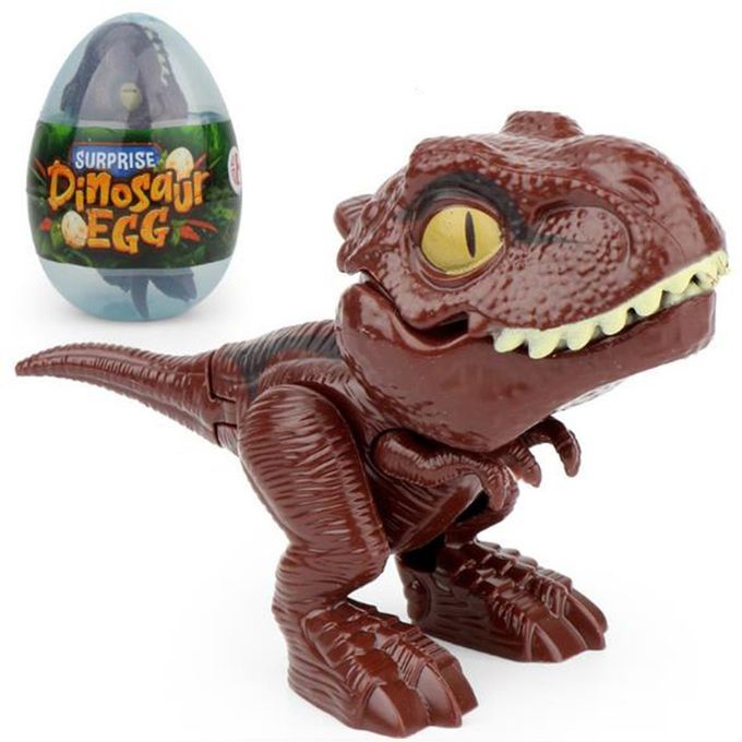 Finger Dinosaur Anime A Tion Figures Toys Funny Dino Eggs Tri Ky Model Toy-dark Brown-9*4*6.5cm