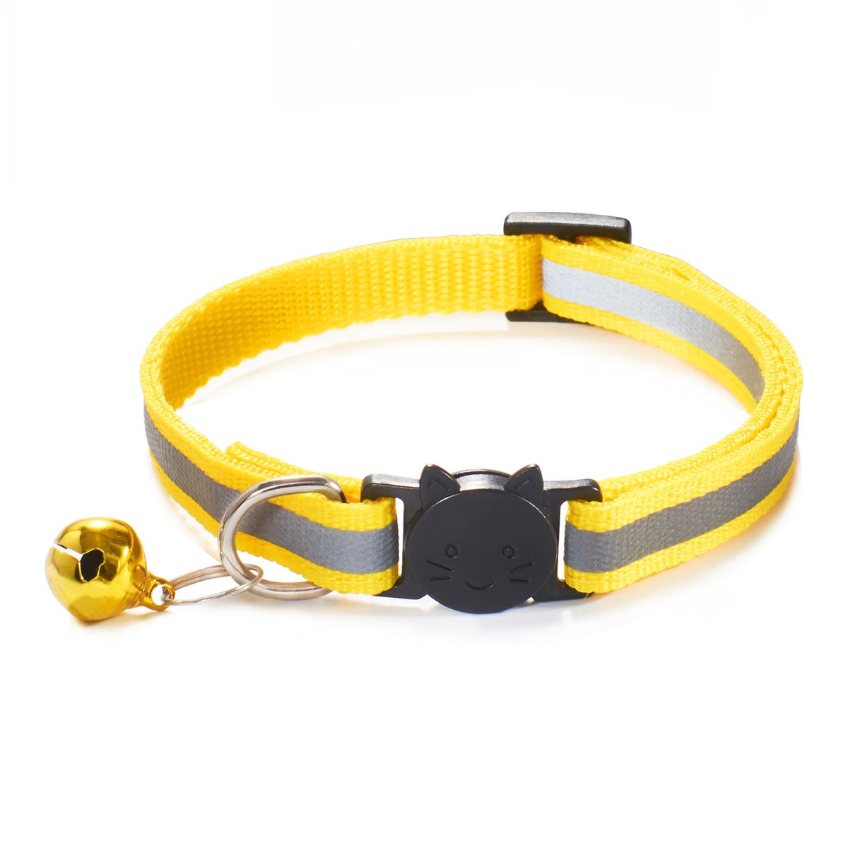 Hot Cats Bell Collars Colorful Reflective Adjustable Nylon