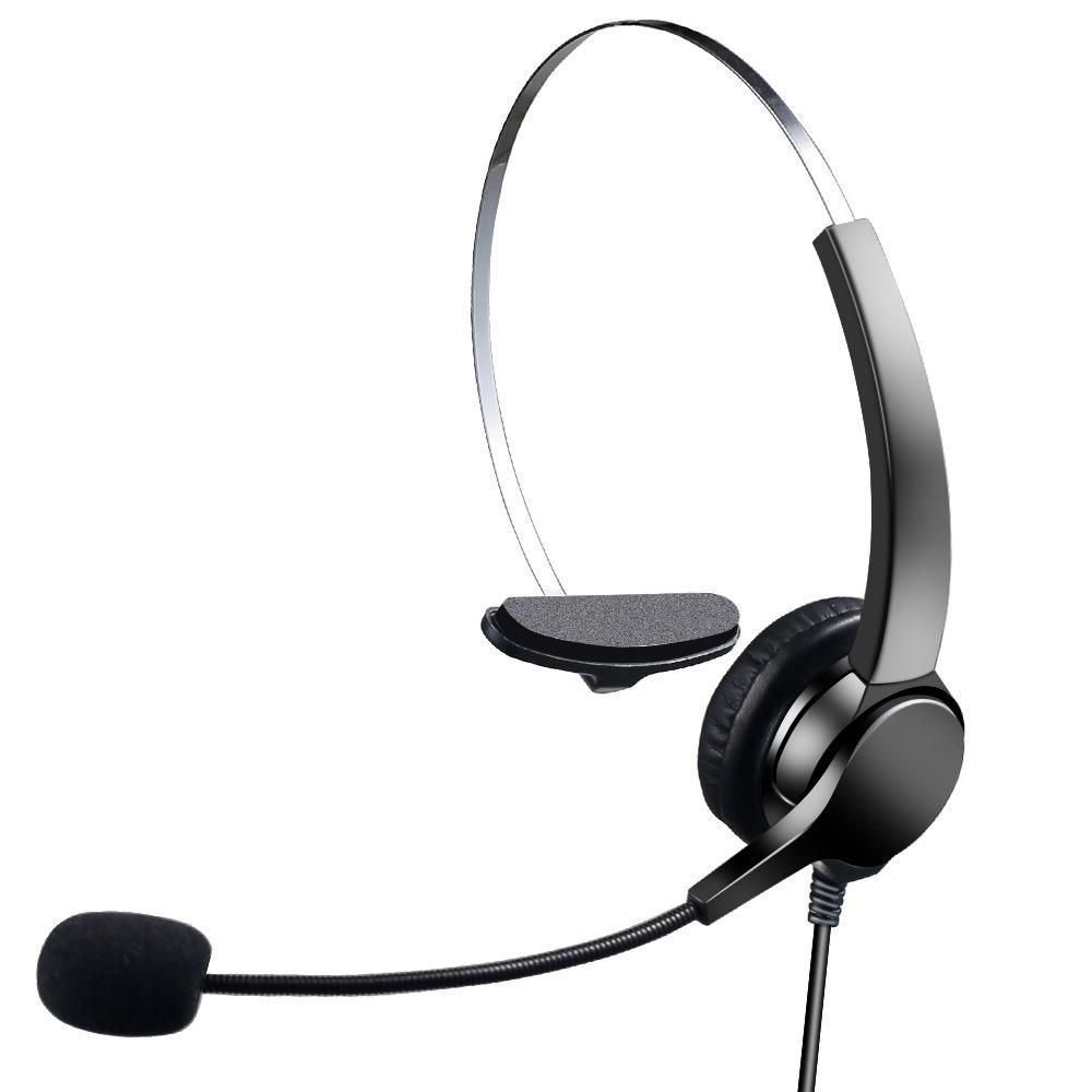 Communication Headset Comfort And Clear Call All In One 330&deg;Adjustable Ear Plate Double Noise Reduction The 3.5MM Connector