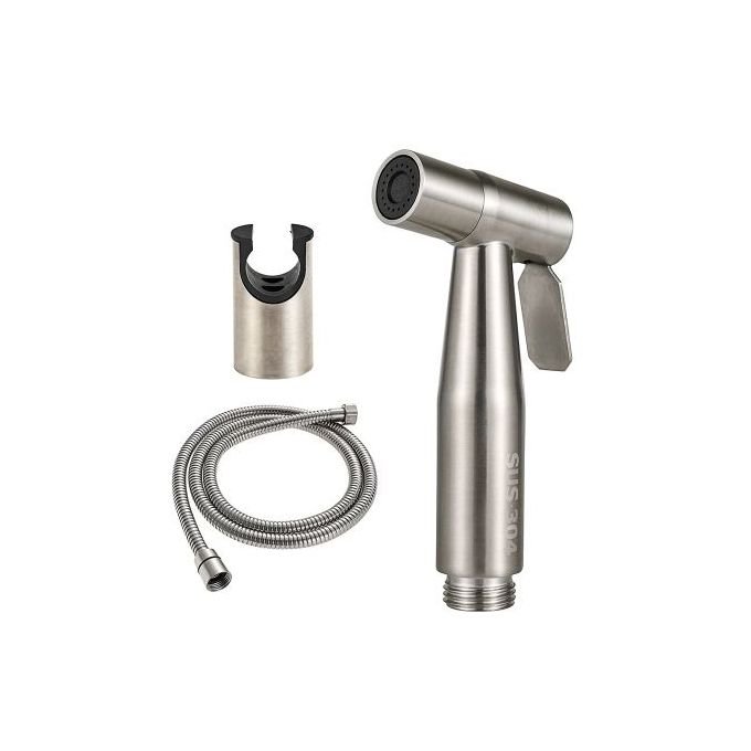 Handheld Toilet Bidet Faucet Stainless Steel Hand Bidet Sprayers Brushed Water Gun Spray Gun For Shower Bathroom Ing Tools