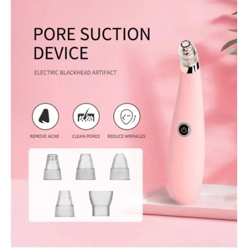 5 Speed Adjustable Blackhead Remover Vacuum Pore Cleaner - Usb Rechargeable Acne