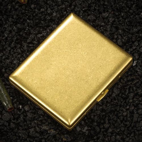 Portable Copper Cigarette Case 20 Capacity Men Gifts