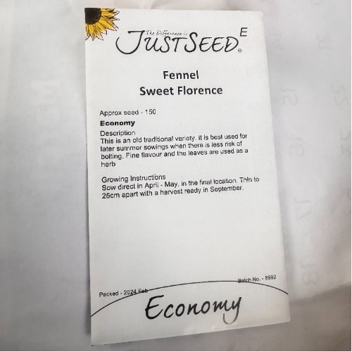 Fennel Sweet Florence Seeds-150 Seeds