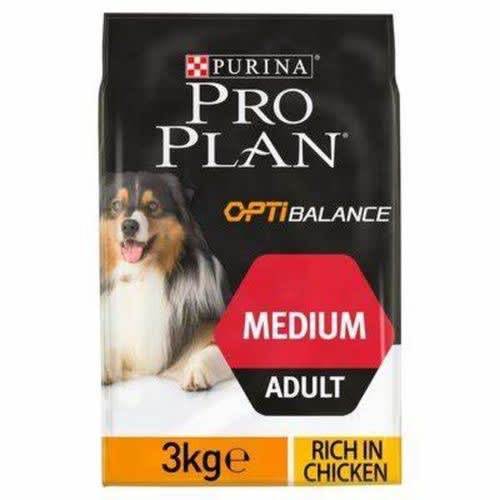 Pro Plan Dog Medium Adult with Optibalance Chicken Dry Food - 3kg