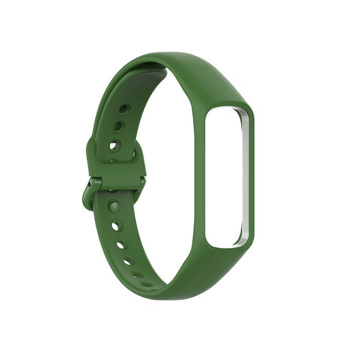 Replacement Adjustable Smart Watch Strap Watchband For Samsung Galaxy Fit-e R375-Blackish Green