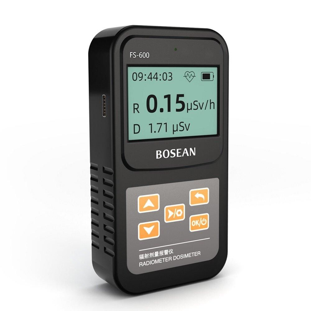 BOSEAN FS-600 Counter Nuclear Radiation Tester X-ray -ray -ray Rechargeable Handheld Counter Emission Dosimeter