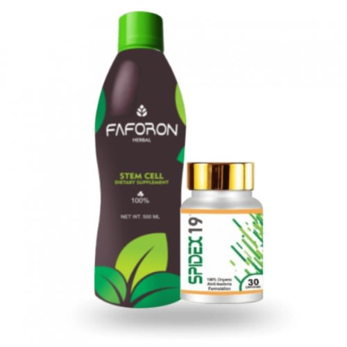 Faforon And Spidex 19 For Chronic Infections - 30 Capsules And 540ml