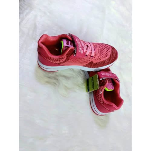 Girl's Lace Up Sneakers - Pink