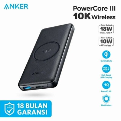 Power Bank - Power Core III - Wireless - 10W - 10000mAh