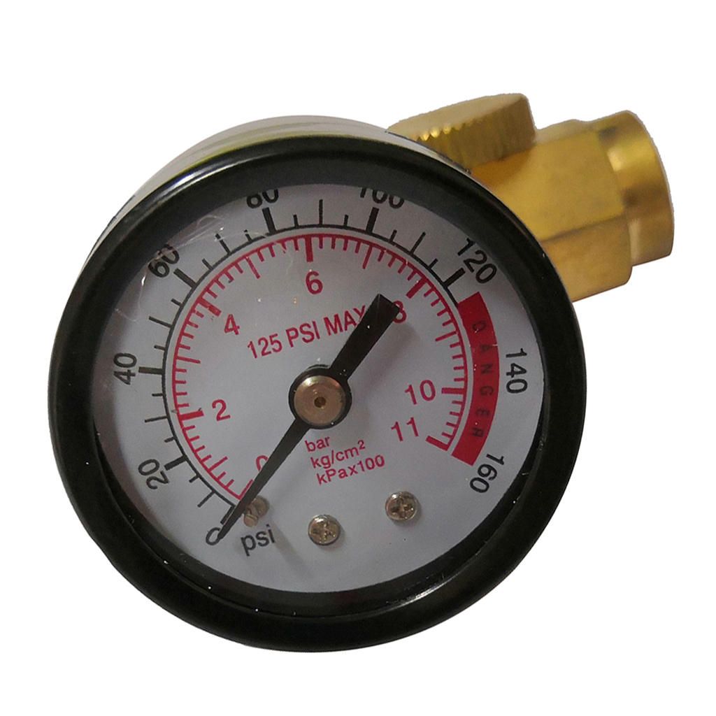 1/4inch Adjustable Mini Air Pressure Regulator Dial Gauge Sprayer Air
