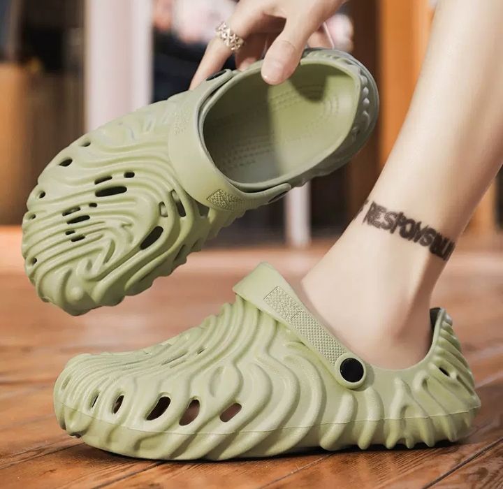 Unisex Fashion Foot Wear/ Waterproof Beach Wear For Outdoor - Green