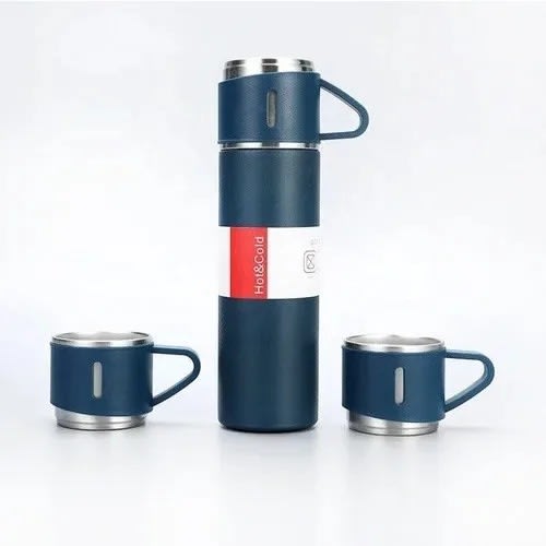 Vacuum Flask Set With 3cups -500ml