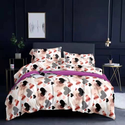 Duvet Bedsheet And 4 Pillowcases - No Throw Pillow