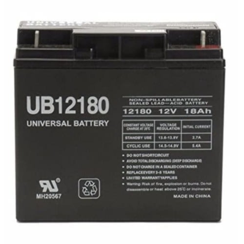 Euro Sealed Lead Acid Battery With Nut And Bolt Terminals - 12v  18ah