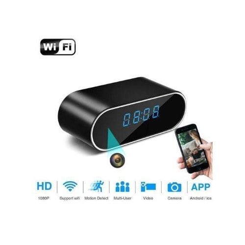 Digital Spy Table Wi-fi Clock Camera With Night Vision