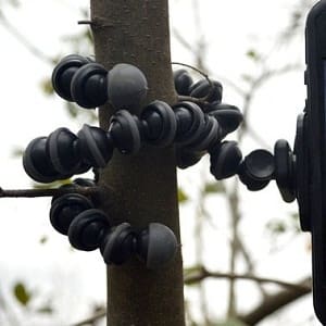 Flexible Selfie Tripod Stand for Phones & Cameras -Black