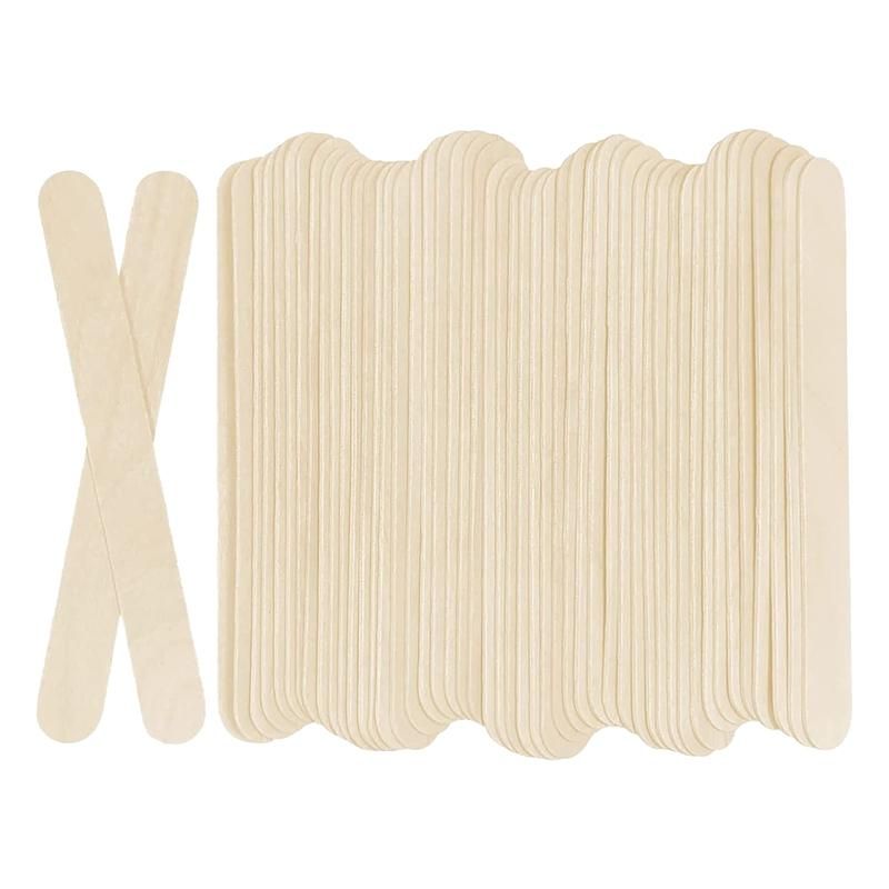 100Pcs Wooden Craft Popsicle Craft Sticks Stick 6
