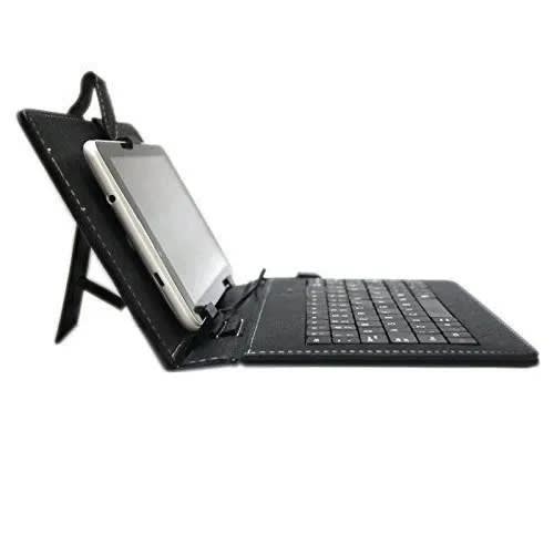 Mini Portable Wireless Bluetooth Keyboard With Leather Case For Smartphone
