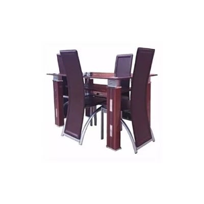 Executive 4 Seater Dining Set Furniture - Brown