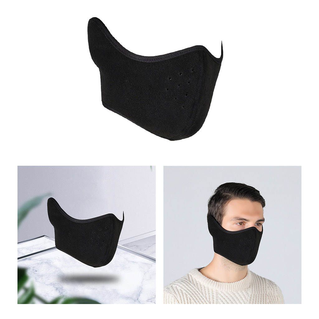 Winter Half Face  For Cold Weather Men Women Black