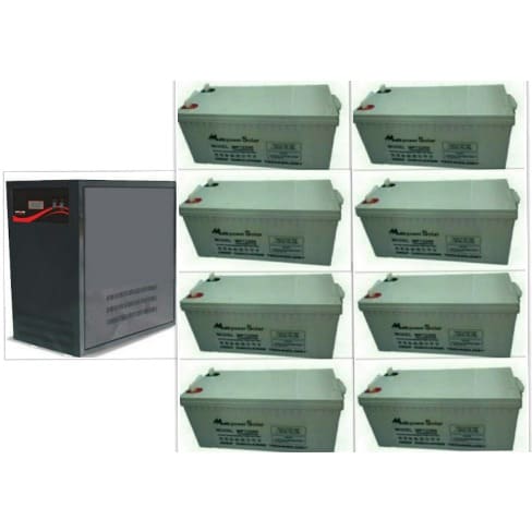 5kva INVERTER installation with 8 extremely rugged multipower batteries