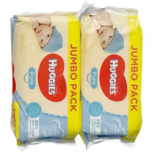 Huggies Pure Wipes Fragrance Free  2  72 