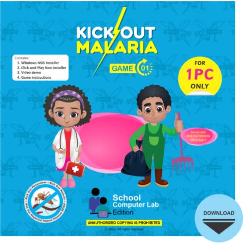 Kick Out Malaria - Game 1 - School Computer Lab - For 1 Windows Pc
