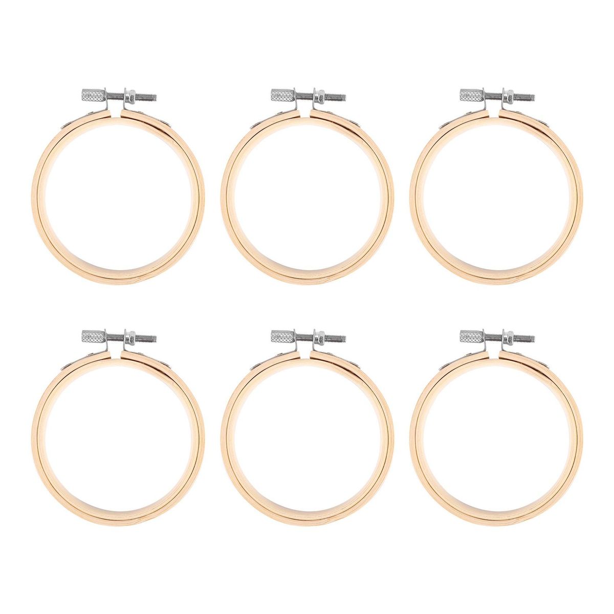20 Pieces 3 Inch Bamboo Hoop Round Ring