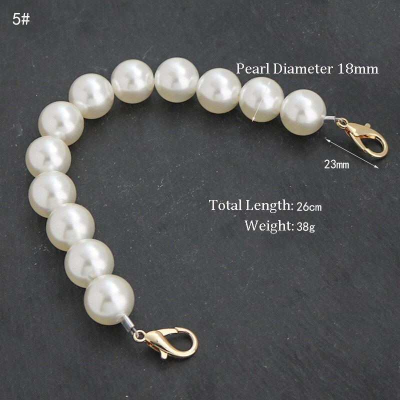 High-grade Large Pearl Bag Chain  Mobile Phone Chainyard Pearl Bag With Handbag Chain