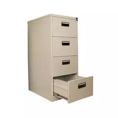 4 Drawers Steel Cabinet - Black Handle