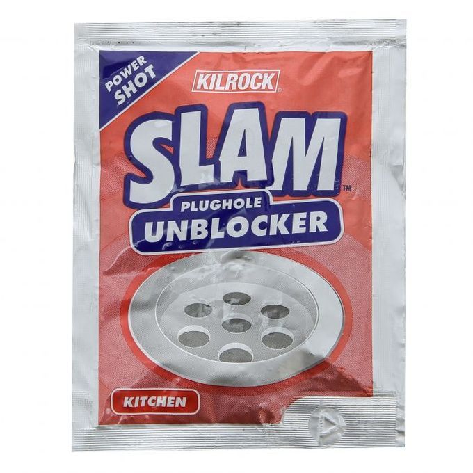 Slam Plughole Unblocker Kitchen 60g X 12 Sachets