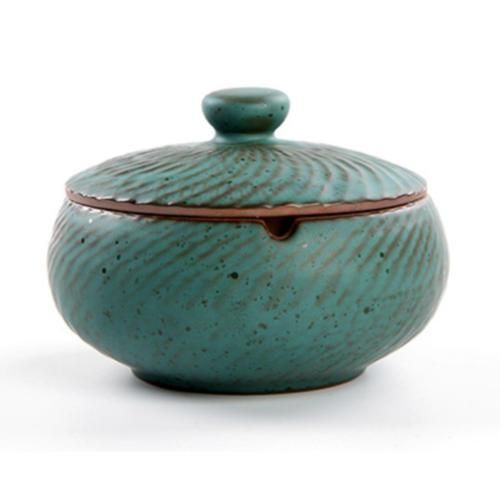 Household Ashtray With Lid Creative Retro Personality Fashion Living Room Office Ceramic Smoke Extinguisher Ashtray