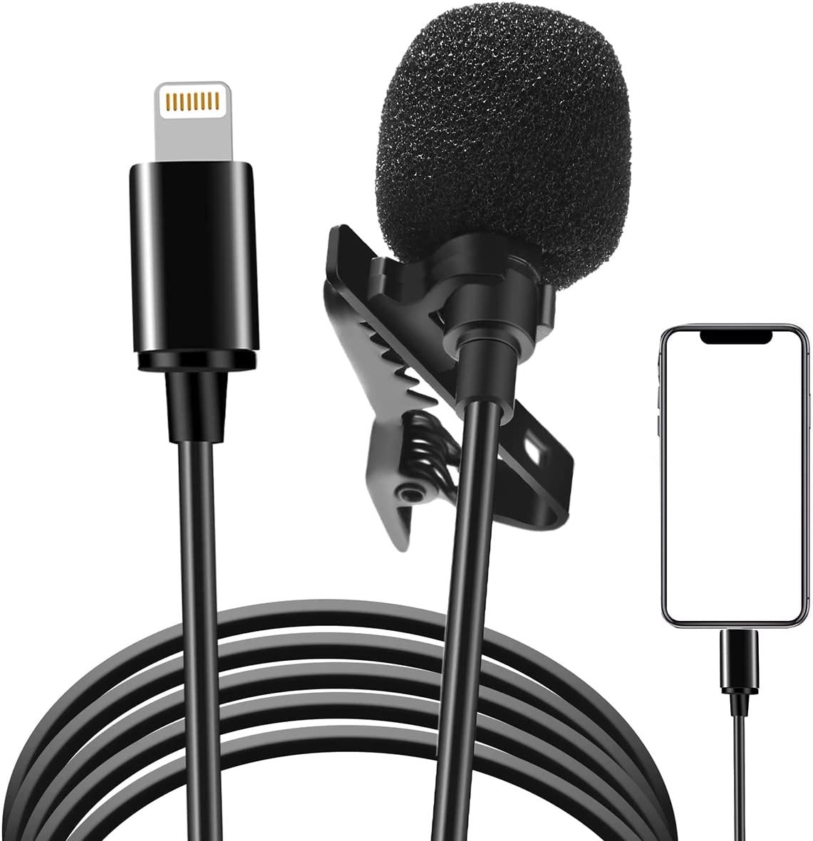 Portable IPhone Lapel  Microphone For Phone+Bag