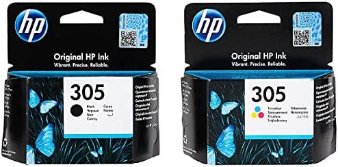 100%  Original 305 Black And Coloured Genuine Ink Cartridge - 3YM61AE(one Set)