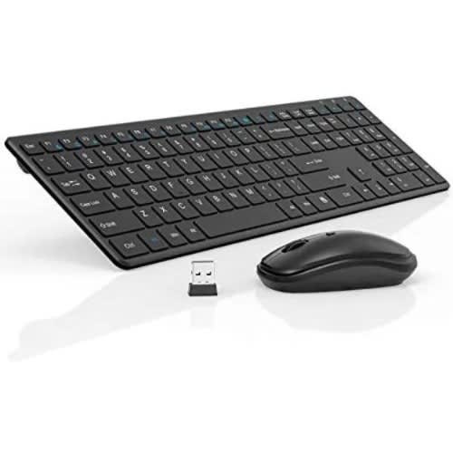 Ultra Slim Usb Mini Keyboard +usb 2.4ghz Wireless Mouse