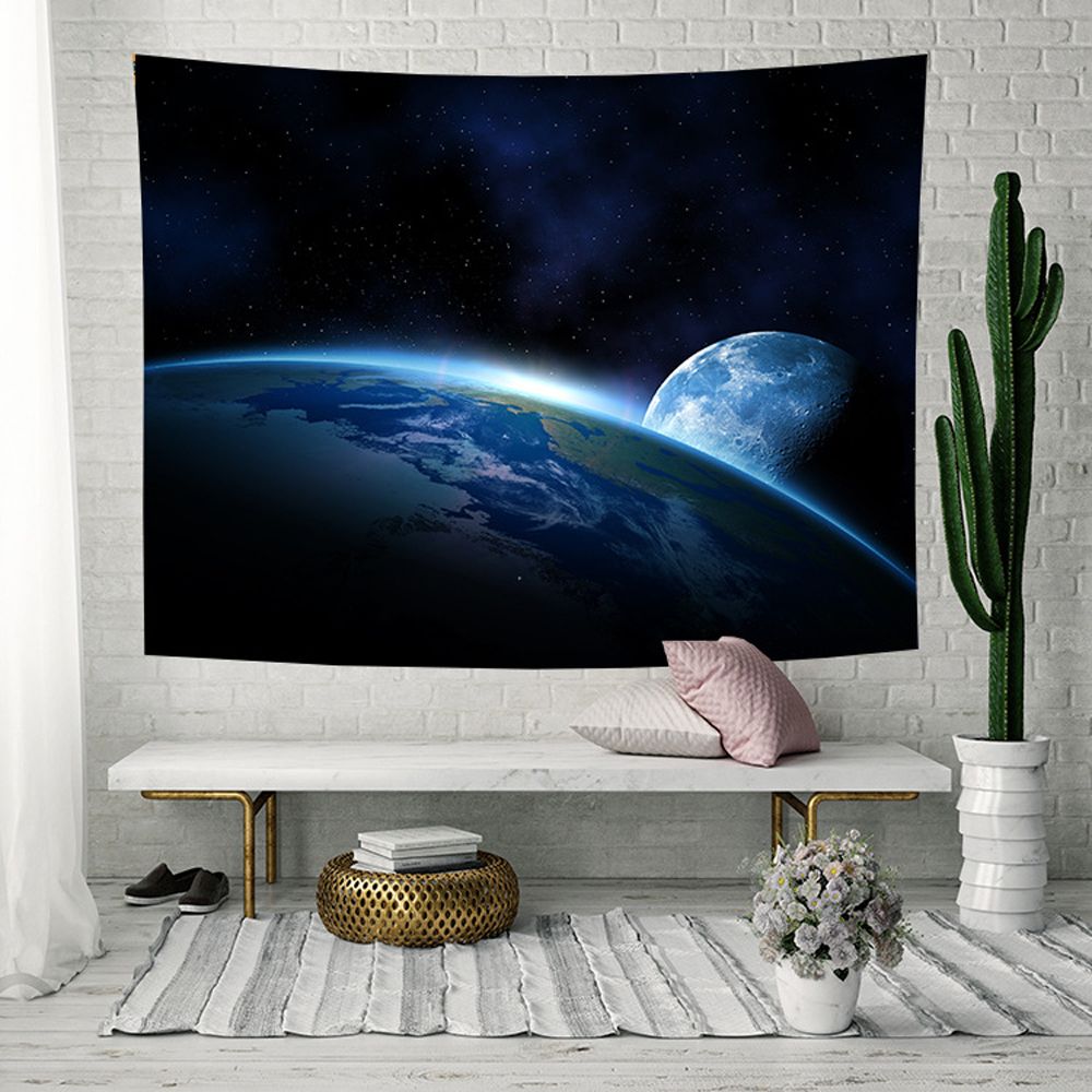 Earth Starry Sky Wall Hanging Tapestry For Home Decor