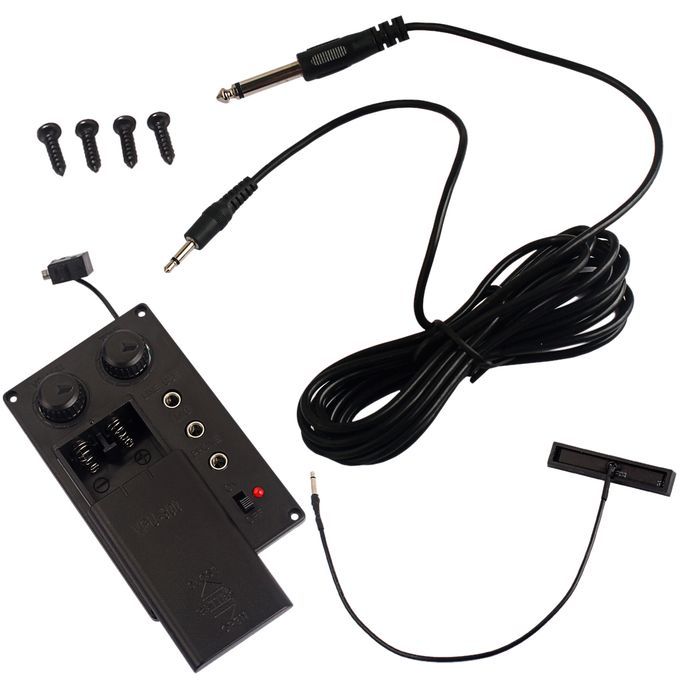 1 Set Metal Electronic Violin EQ Preamp Pickup Piezo Electric Violin