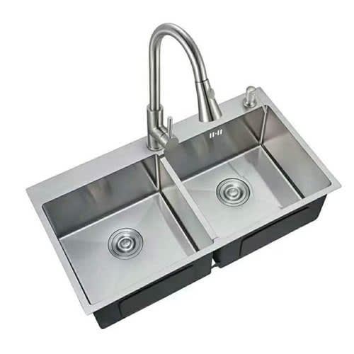 Polished Stainless Steel Kitchen Sink