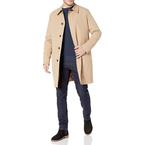 Cole Haan Men's Water Resistant Rain Coat With Removable