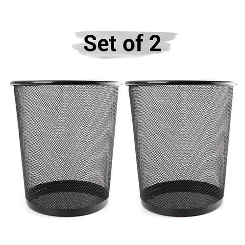 Set Of 2 Big Mesh Waste Bin