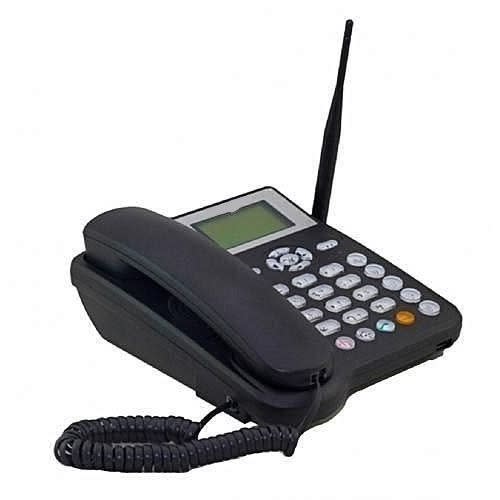 Ets5623 Landline Table Phone With Sim Card Slot - Black