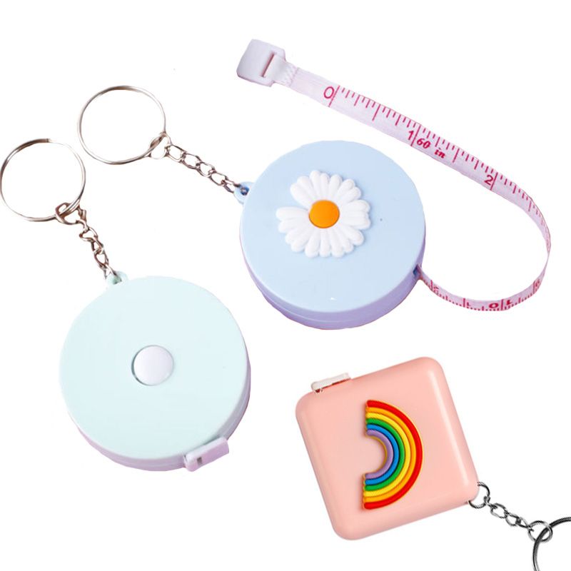 3pcs Portable Cute Tape Measure Retractable Roll Tape Ruler