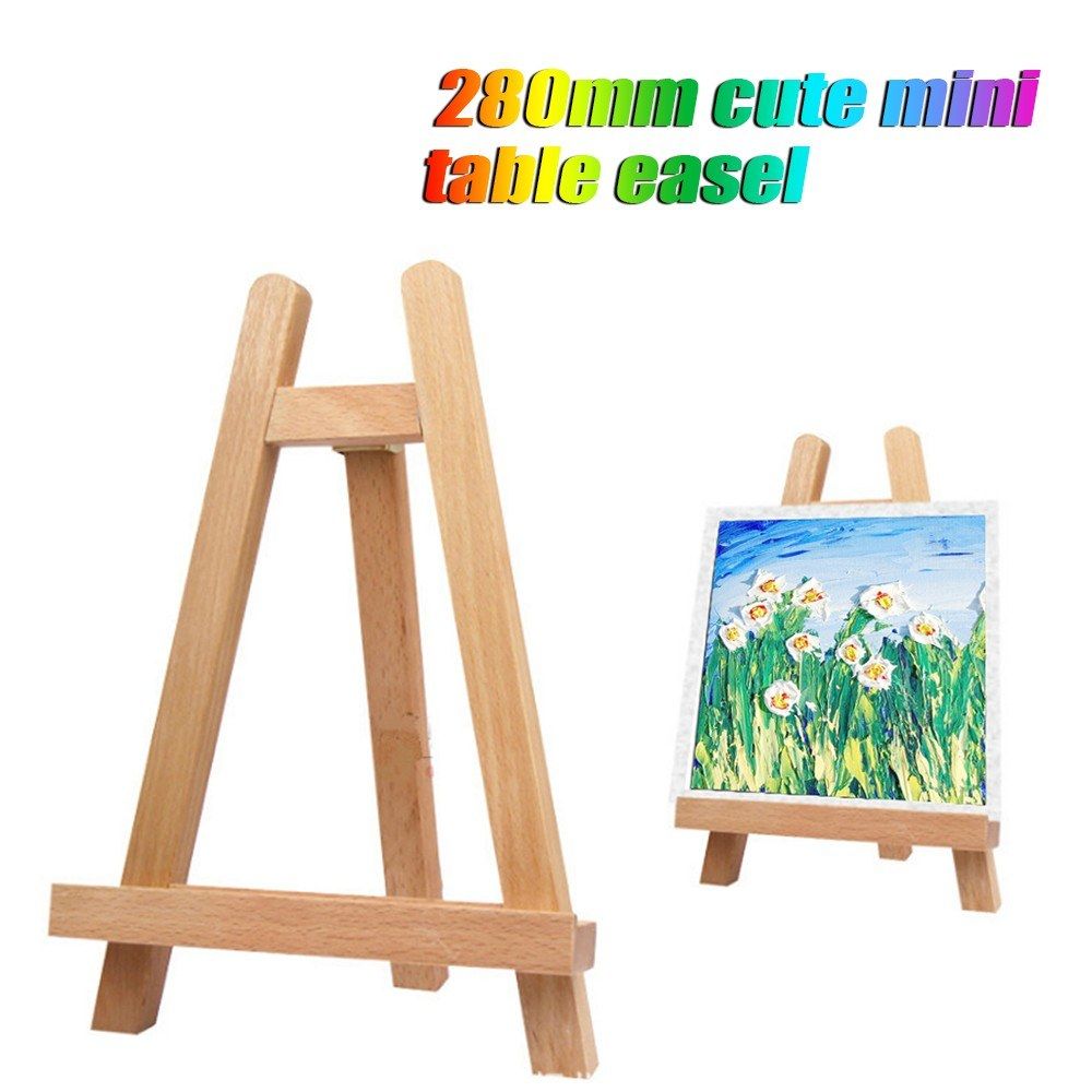 Small Tabletop Mini Wood Artist Frame Photo Painting Display