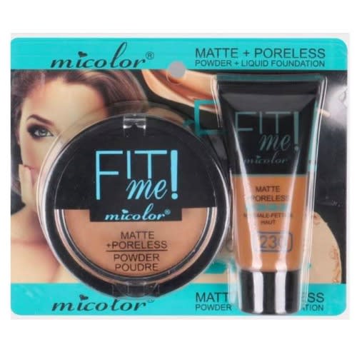 Micolor 2-In-1 Fit Me Matte Poreless Powder  Liquid Foundation - no 1