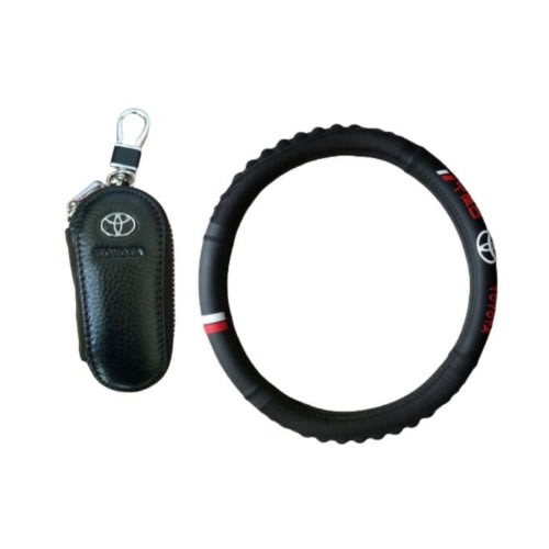 Toyota Customized Steering Wheel Cover And Key Holder Purse