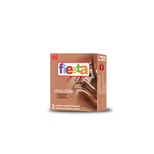 Fiesta Chocolate Condoms 3's X 12 Packs