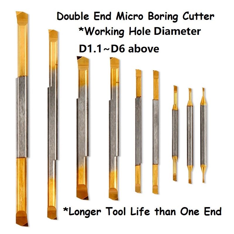 MTR 5 R0.1 L22DE Internal Hole Making Solid Carbide CNC Boring Tool