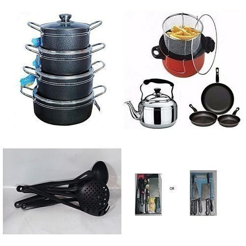 Economy Kitchen Bundle - 8 Set Of Non Stick Pot +