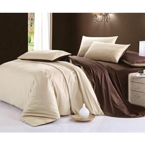 Reversible Plain Duvet Cover