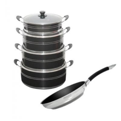 4 Piece Non Stick Pot Set With Frypan